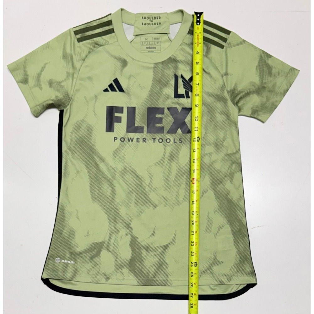 Adidas LAFC Los Angeles‎ FC Soccer Jersey Womens Med Green FLEX Aeroready Cano